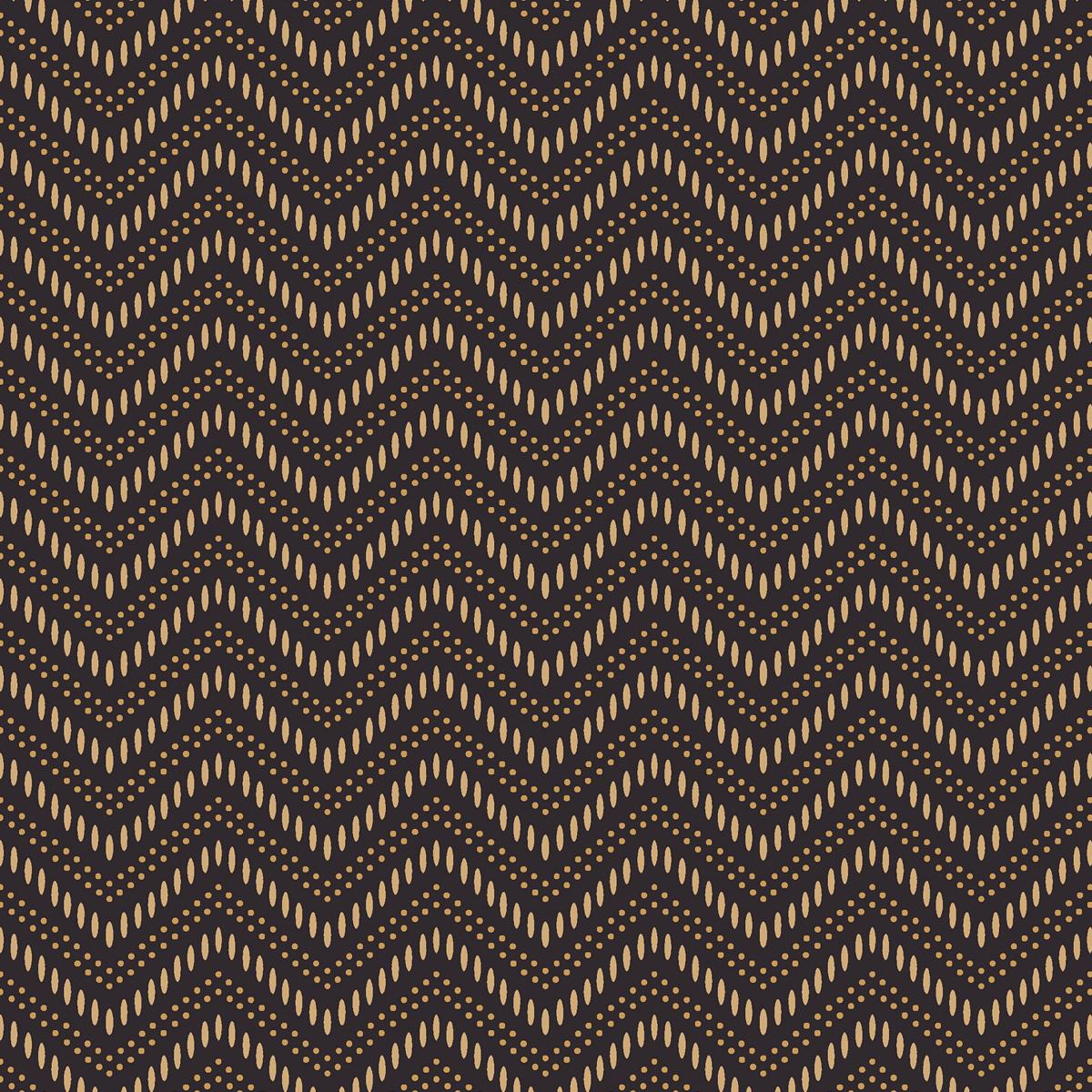 Borastapeter Chevron Dots Brown And Gold Wallpaper