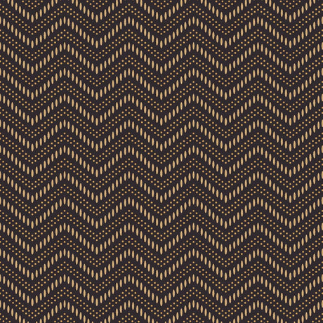 Borastapeter Chevron Dots Brown And Gold Wallpaper