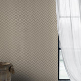 Borastapeter Chevron Dots Silver Wallpaper