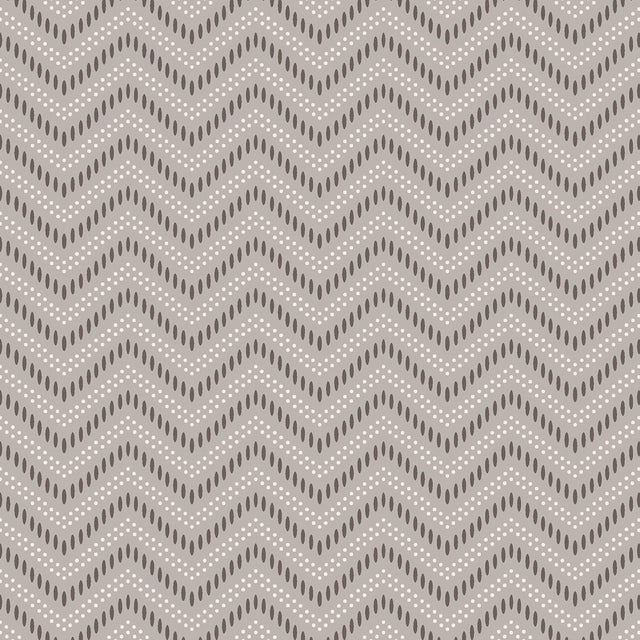Borastapeter Chevron Dots Silver Wallpaper
