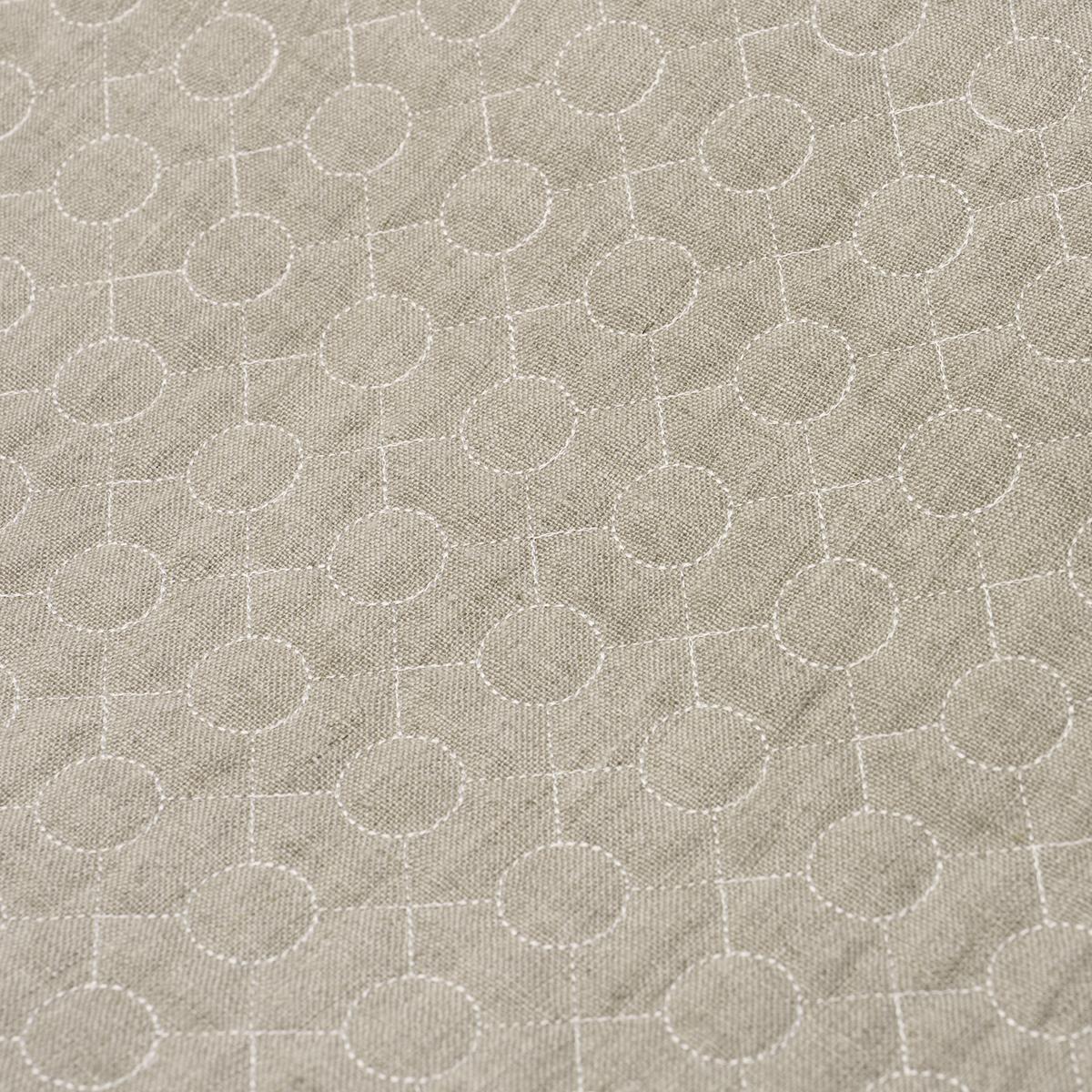 Schumacher Arles Embroidery Greige Fabric