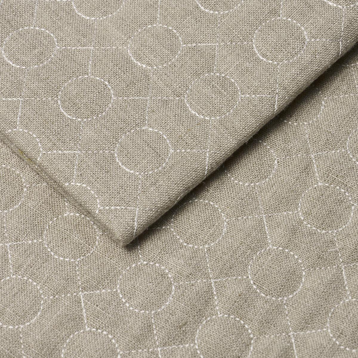 Schumacher Arles Embroidery Greige Fabric