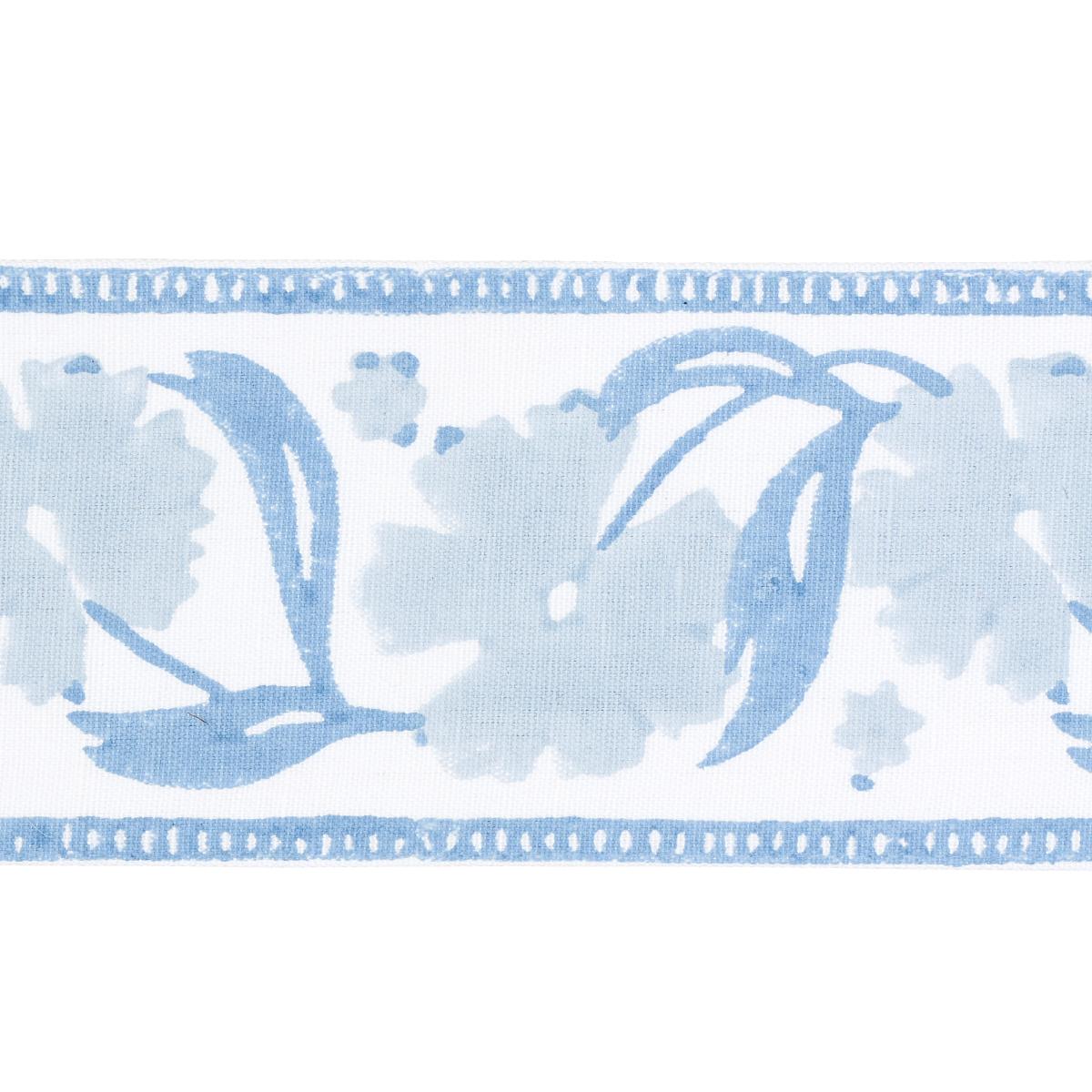 Schumacher Slate & Sky Adra Hand Blocked Tape