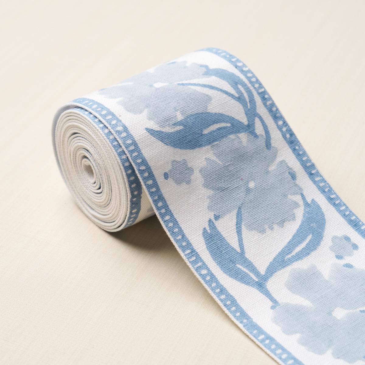 Schumacher Slate & Sky Adra Hand Blocked Tape