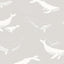 Borastapeter Whales Grey Wallpaper
