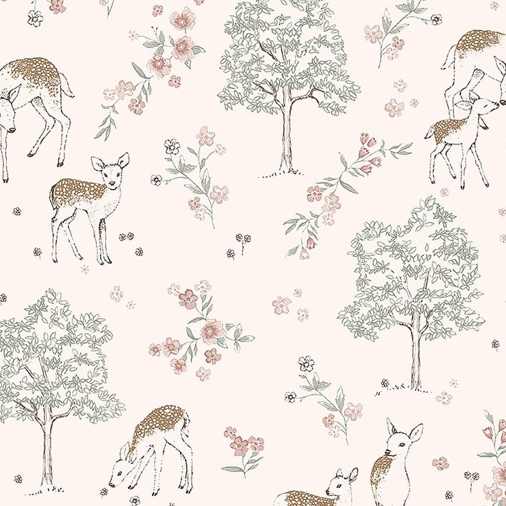 Borastapeter Deer Love Blush Wallpaper