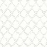 Borastapeter Trellis Leaves Grey Wallpaper