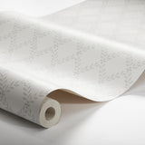 Borastapeter Trellis Leaves Grey Wallpaper