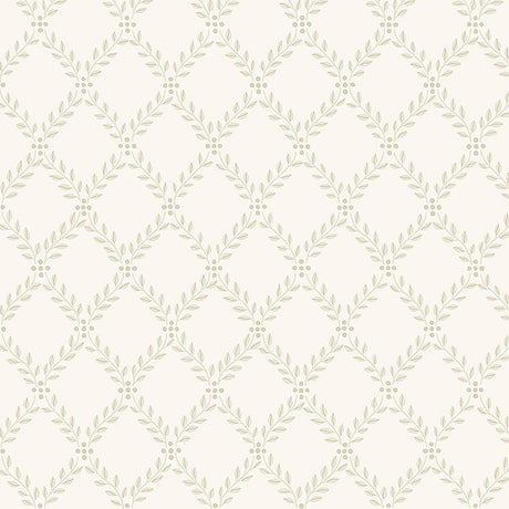 Borastapeter Trellis Leaves Natural Wallpaper