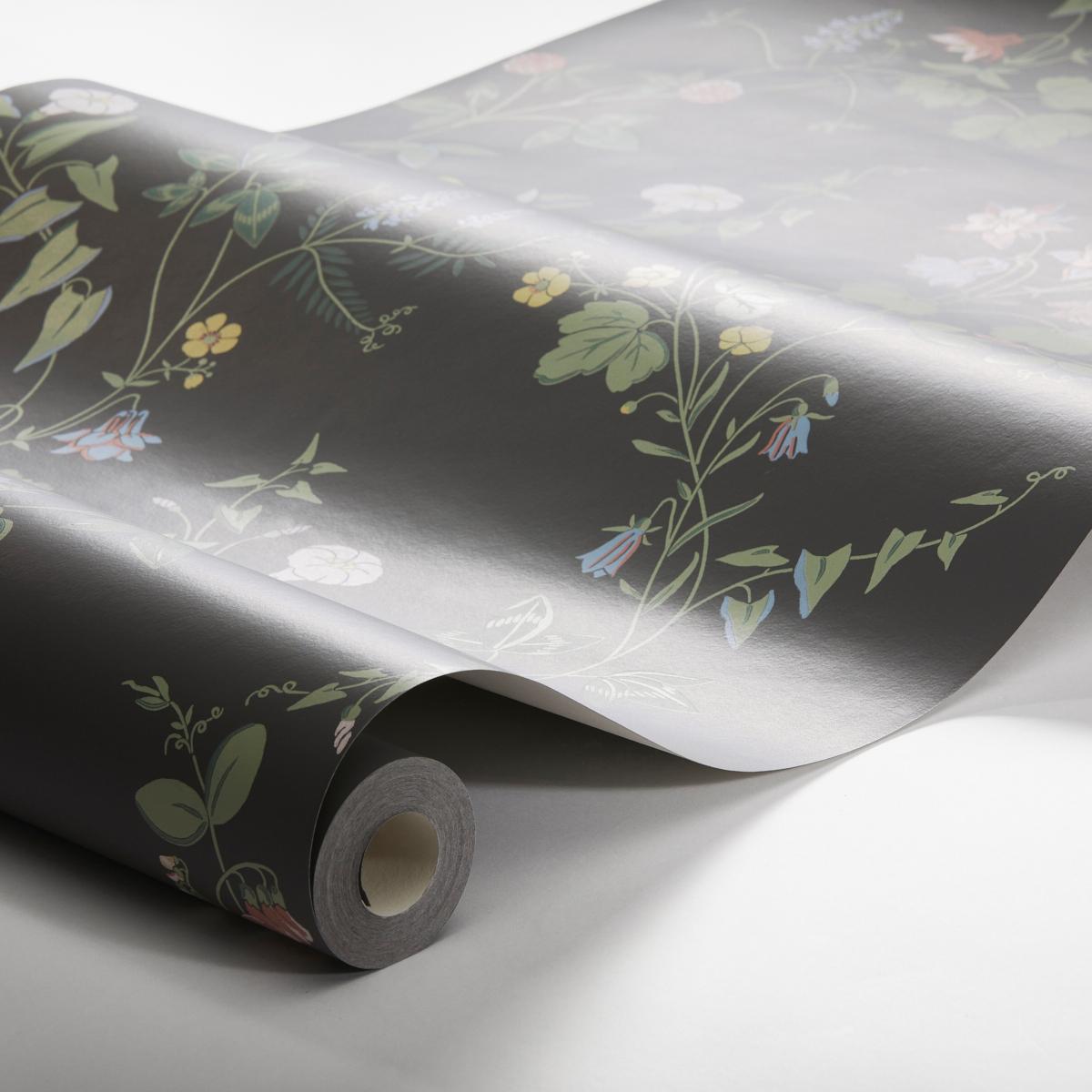 Borastapeter Midsummers Eve Charcoal Wallpaper