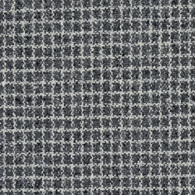 Schumacher Hudson Wool Check Grey Fabric