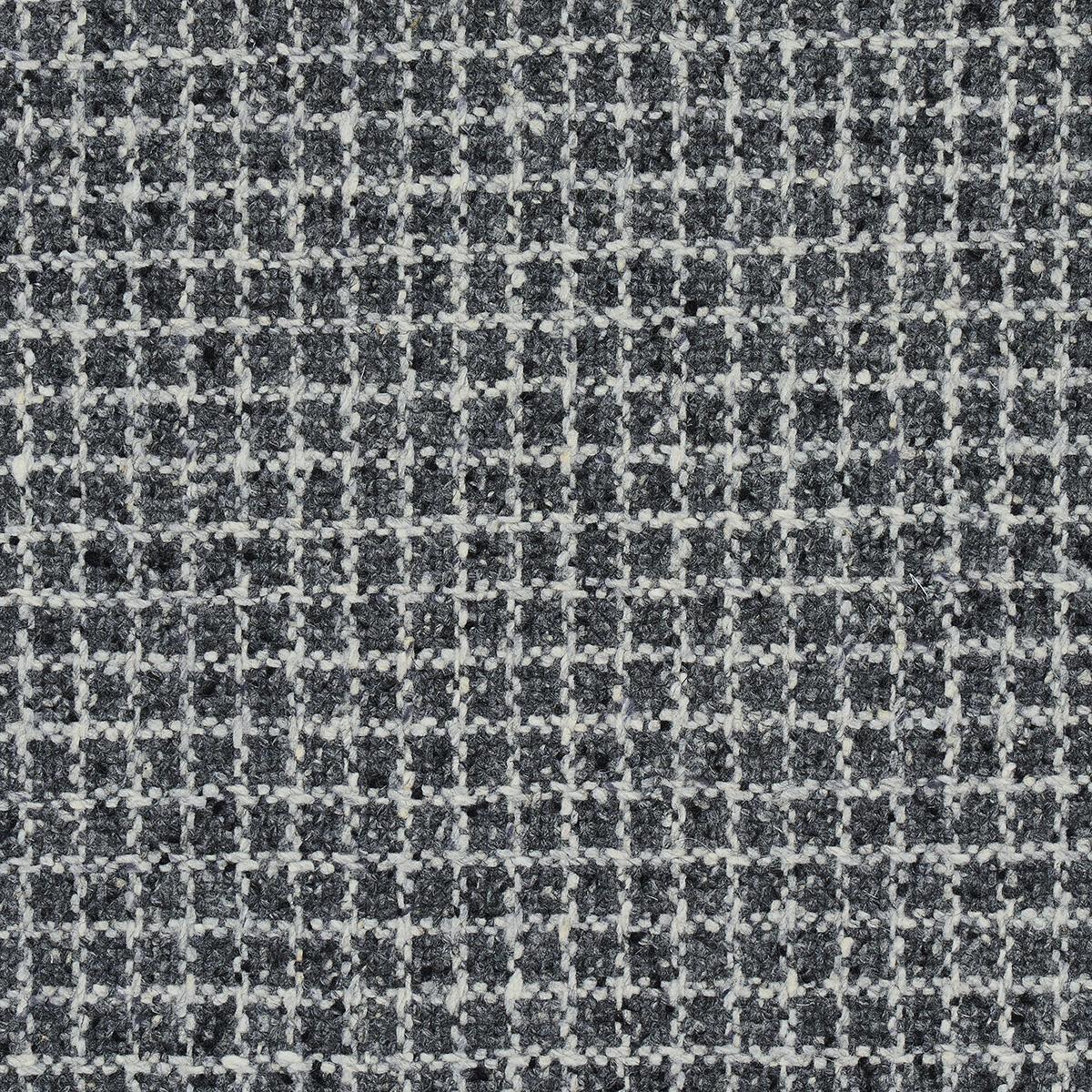 Schumacher Hudson Wool Check Grey Fabric