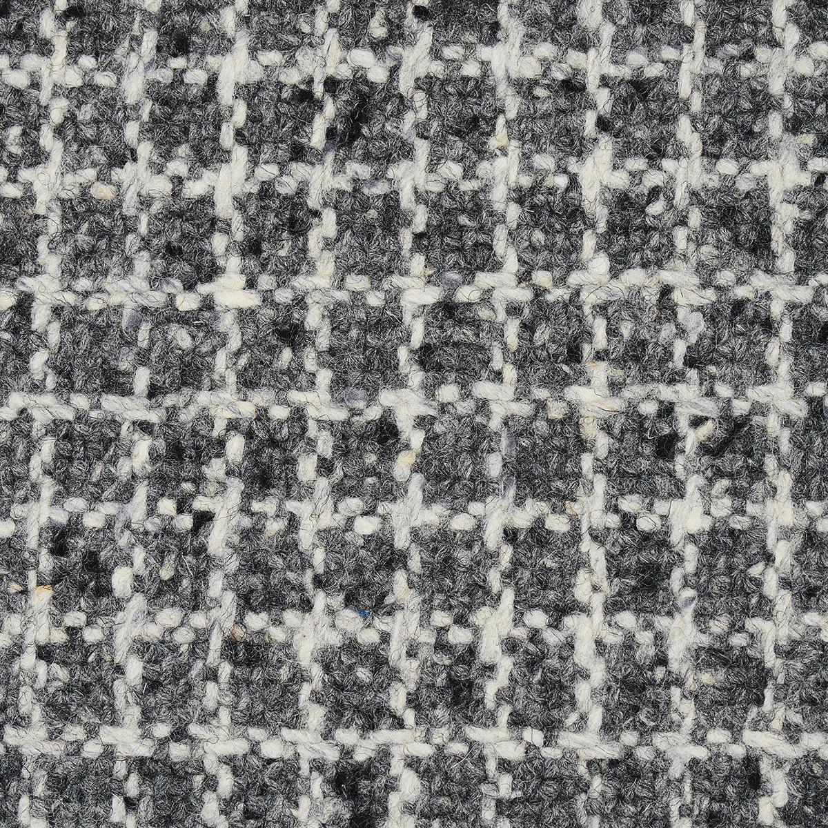Schumacher Hudson Wool Check Grey Fabric