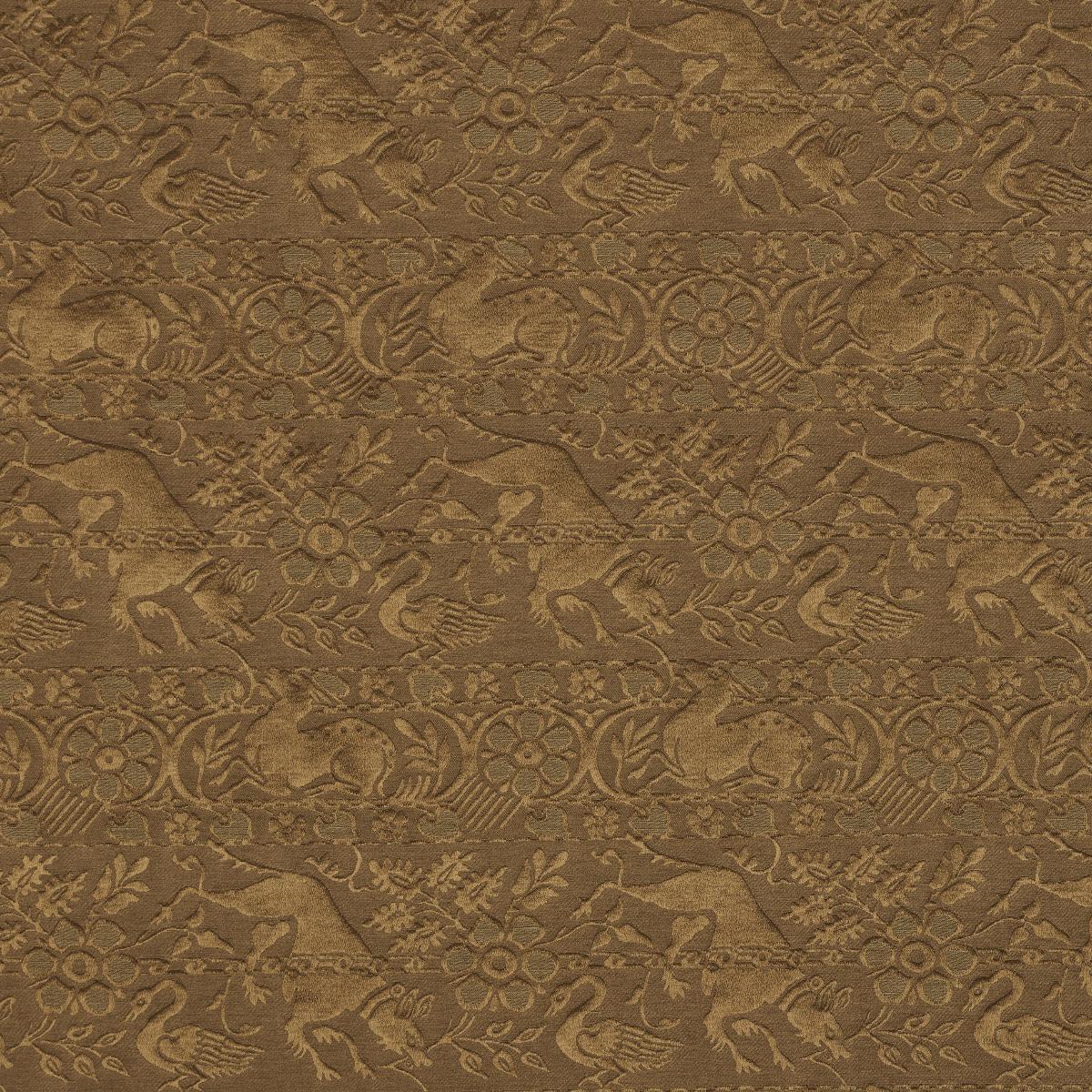 Schumacher Animali Bronze Fabric