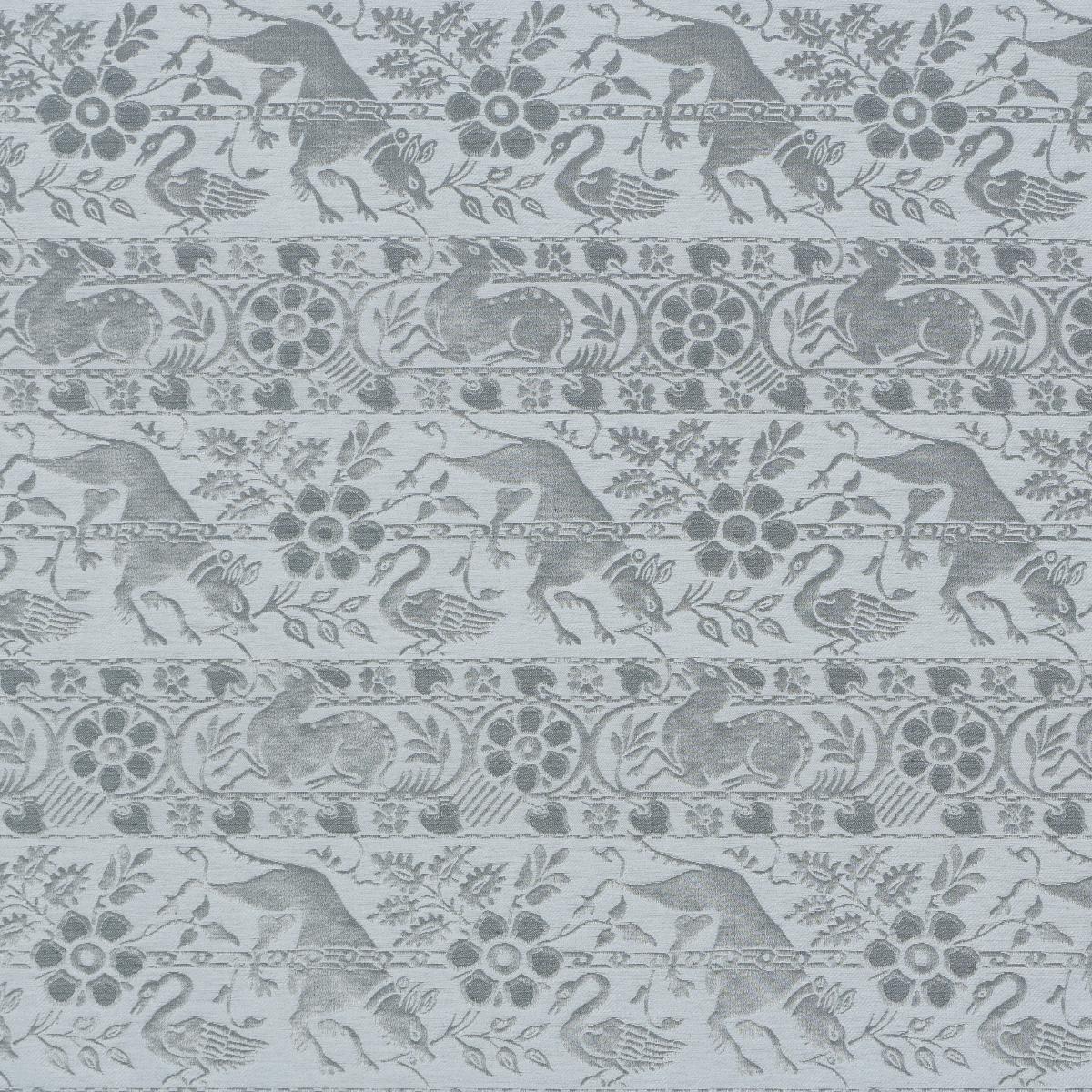 Schumacher Animali Slate Blue Fabric