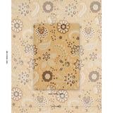 Schumacher Alessia Floral Gold Fabric