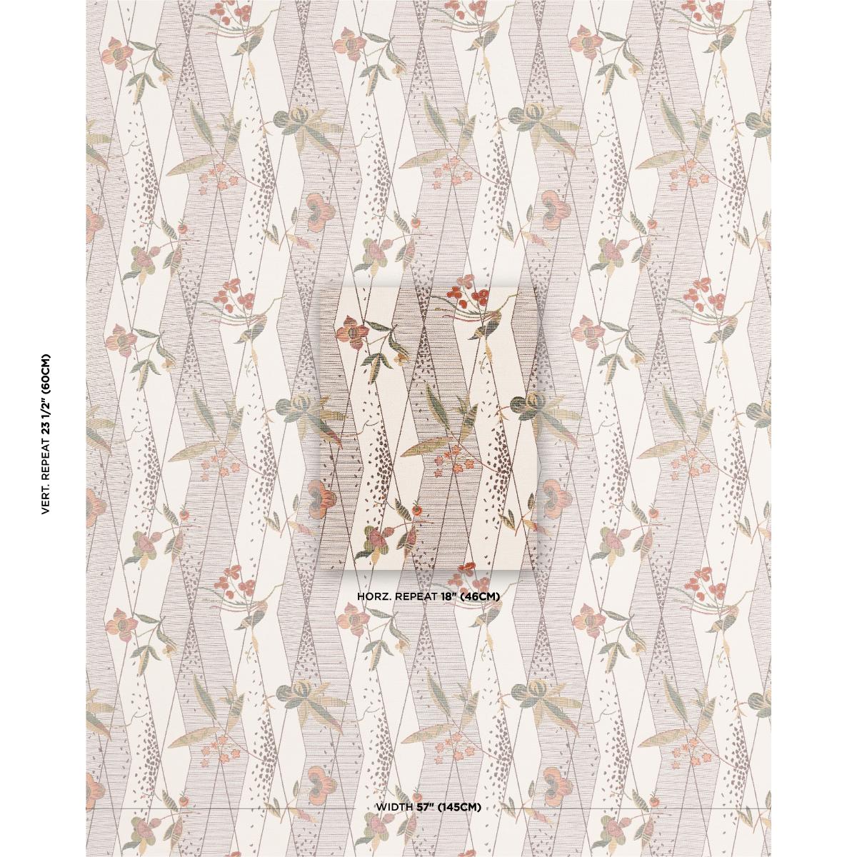 Schumacher Romola Floral Birch Fabric