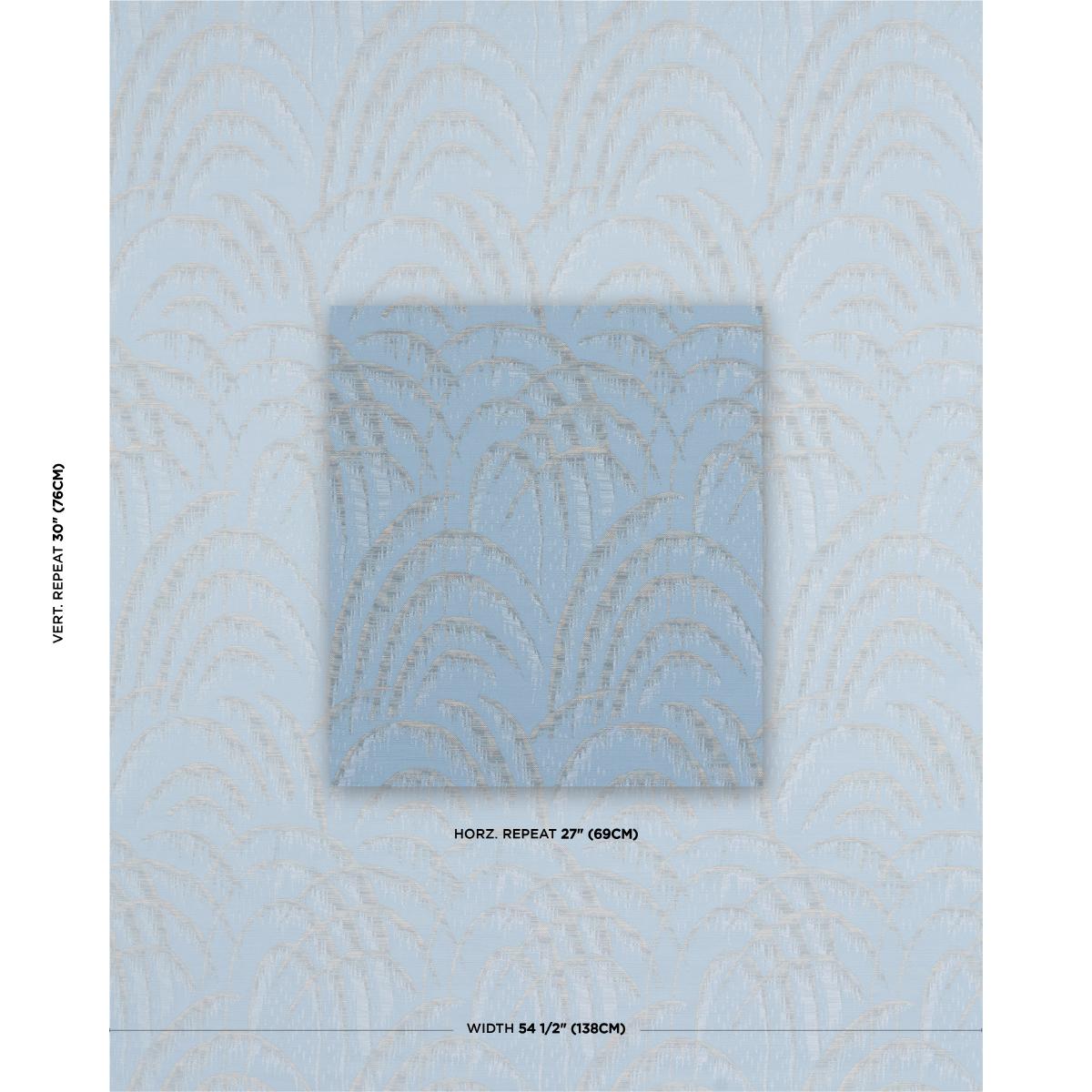 Schumacher Voussoir Moderne Slate Fabric