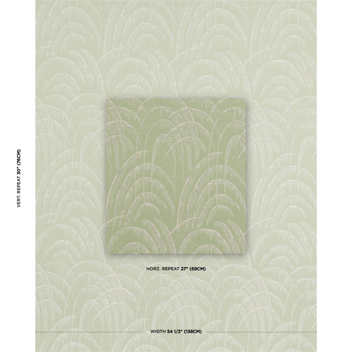 Schumacher Voussoir Moderne Celadon Fabric