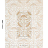 Schumacher Ombelli Jacquard Velvet Fawn Fabric