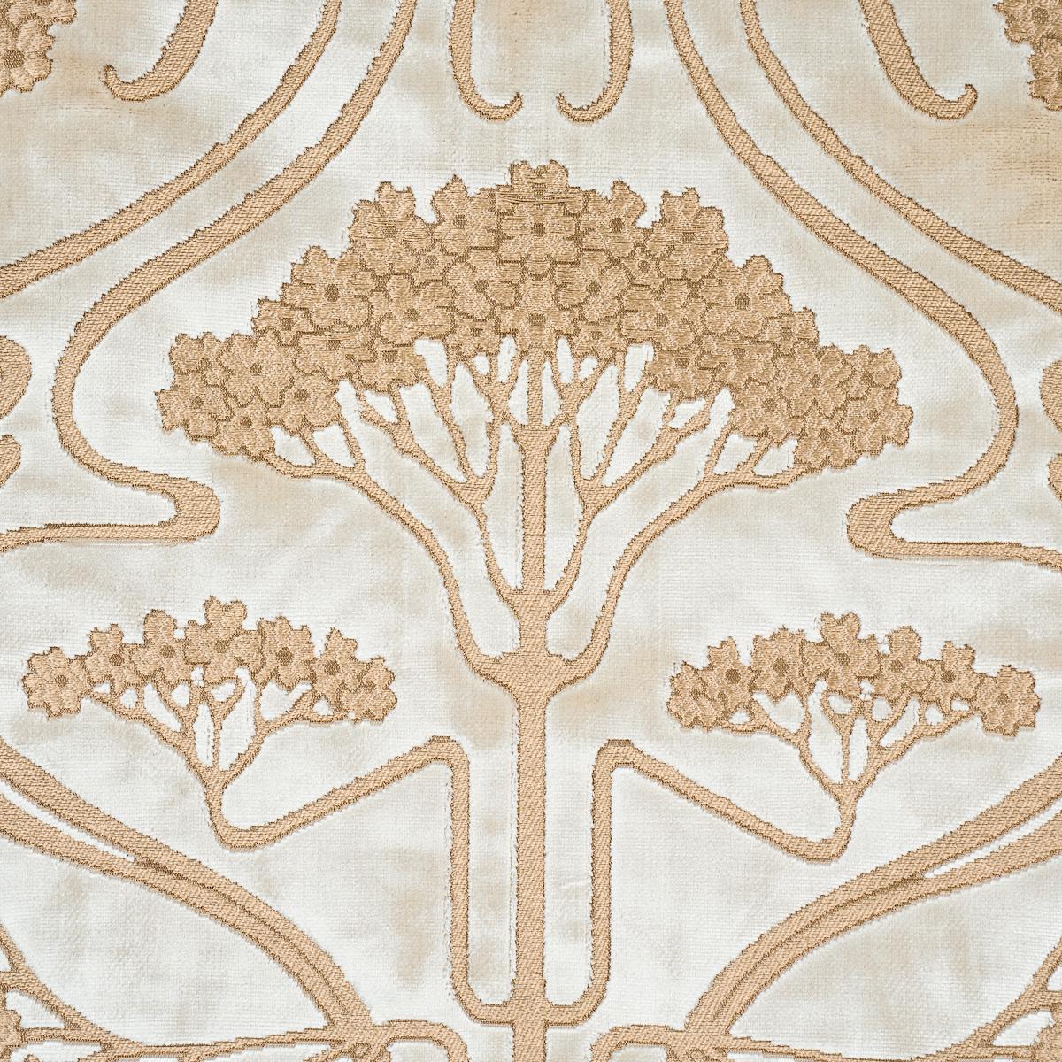 Schumacher Ombelli Jacquard Velvet Fawn Fabric