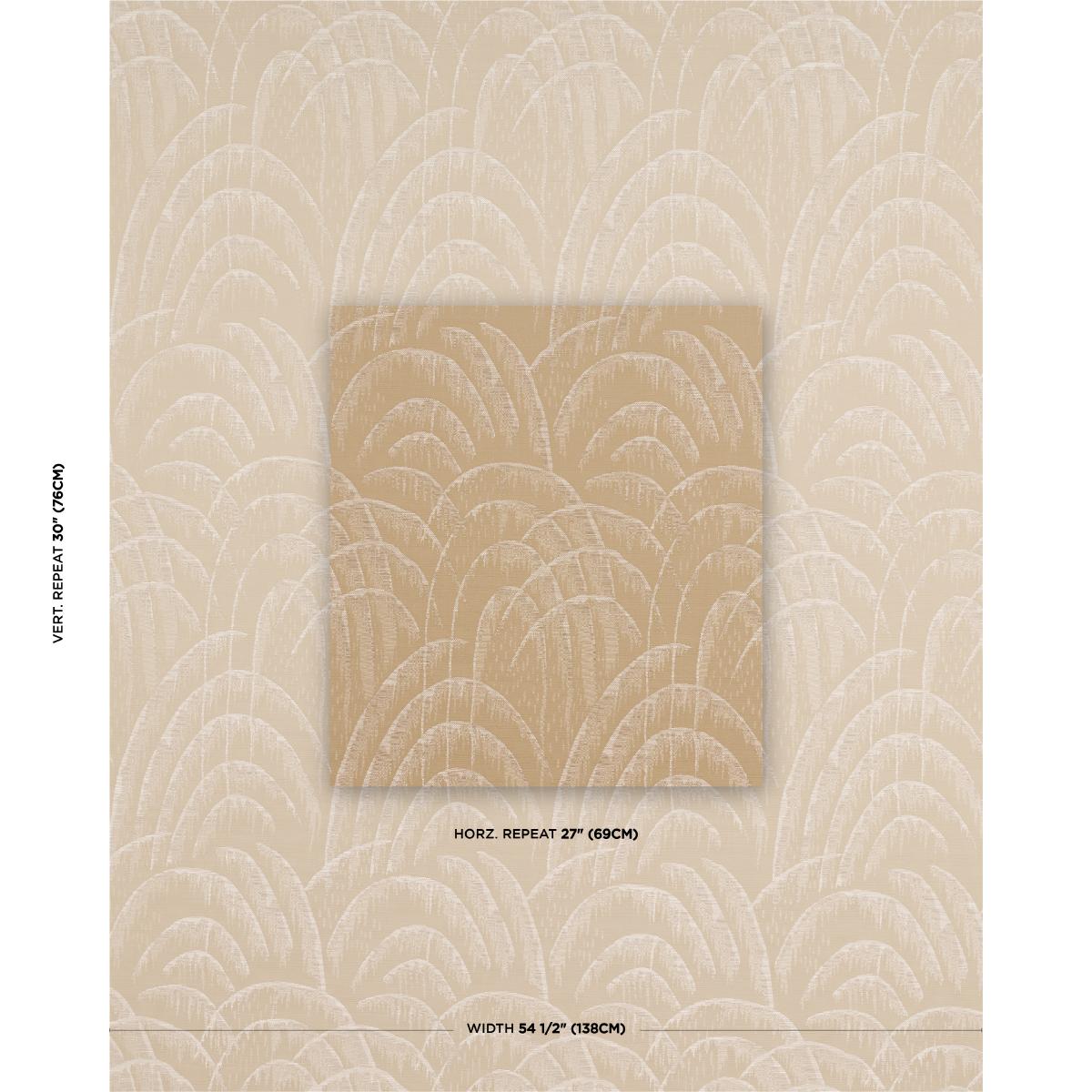 Schumacher Voussoir Moderne Sand Fabric