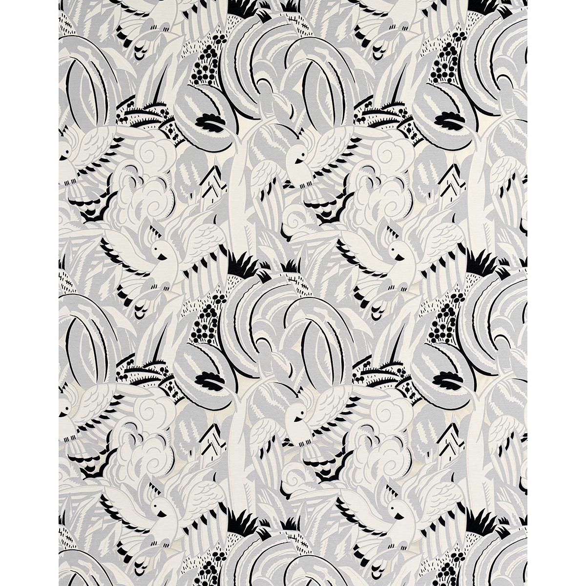 Schumacher Parrots Moderne Dove Fabric