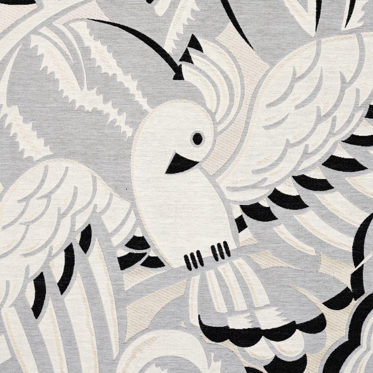 Schumacher Parrots Moderne Dove Fabric