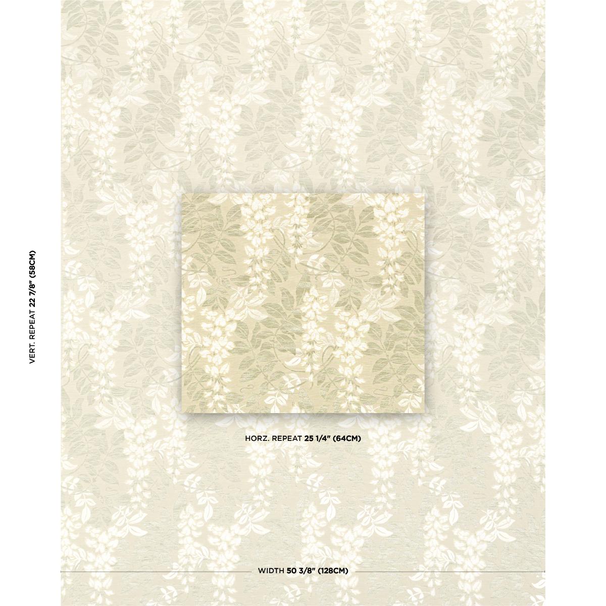 Schumacher Lucia Wisteria Moss Fabric
