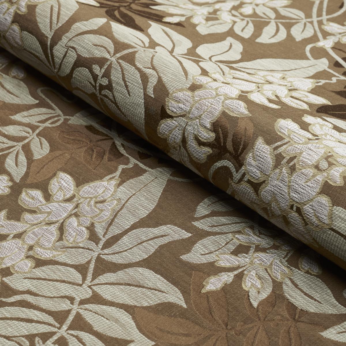 Schumacher Lucia Wisteria Sable Fabric