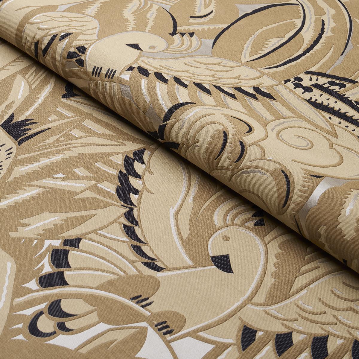 Schumacher Parrots Moderne Sandstone Fabric