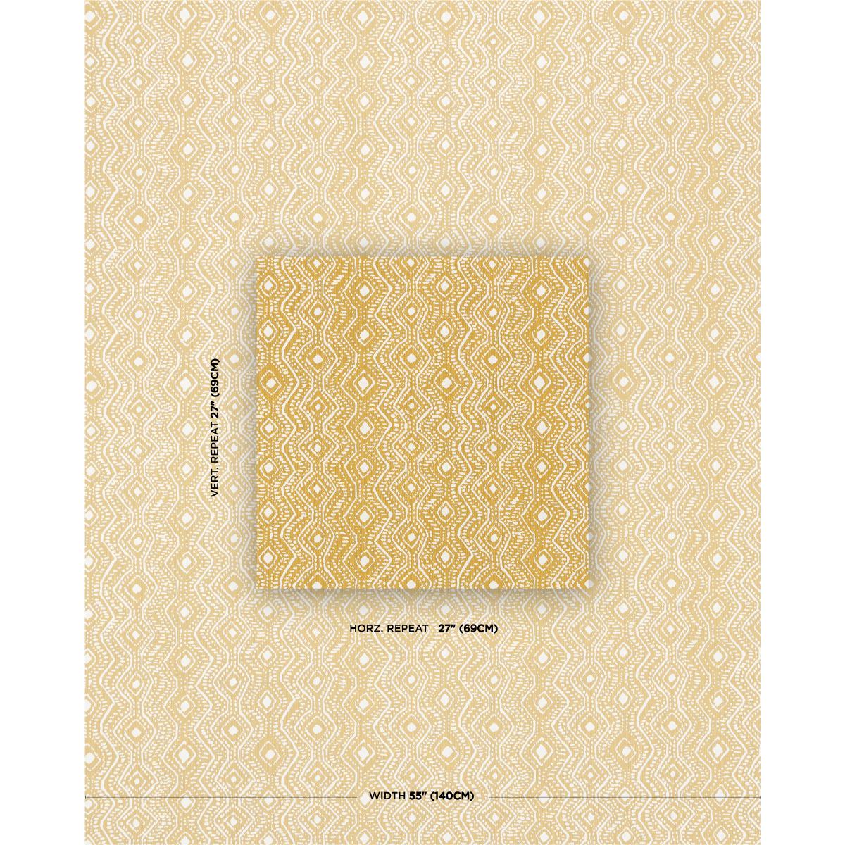 Schumacher Colma Indoor/Outdoor Marigold Fabric