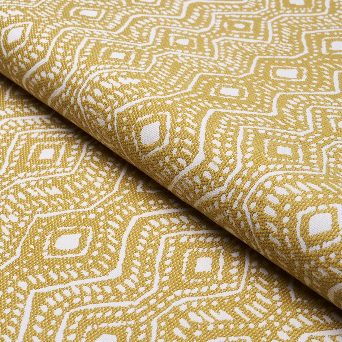 Schumacher Colma Indoor/Outdoor Marigold Fabric