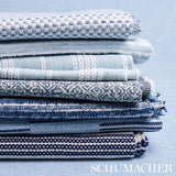Schumacher Stucco Texture Indoor/Outdoor Indigo Fabric