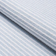 Schumacher Boucl Stripe Indoor/Outdoor Chambray Fabric