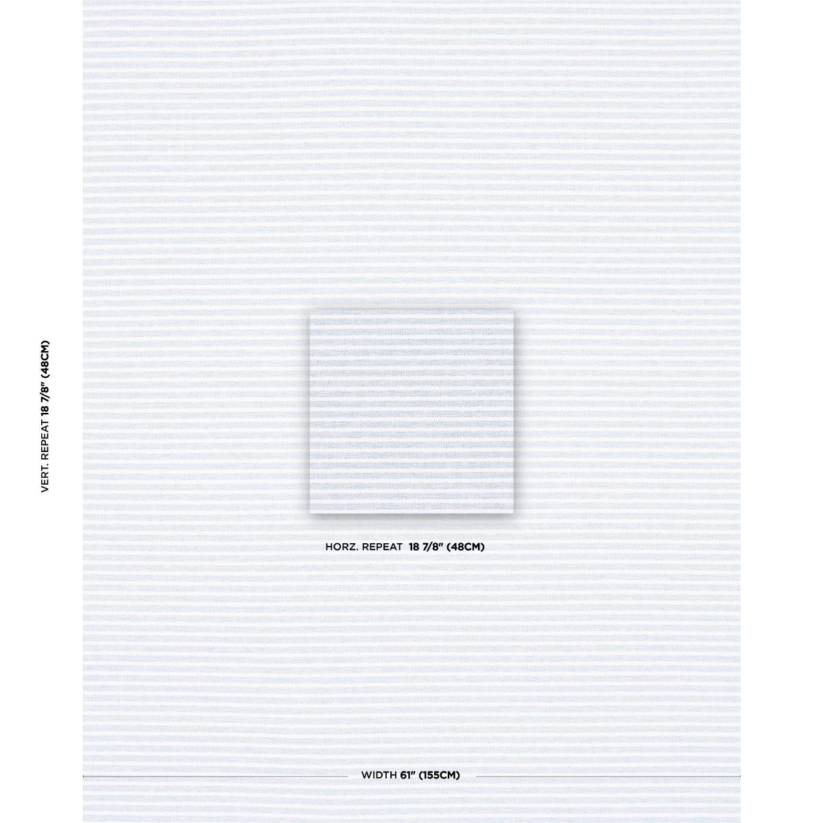 Schumacher Boucl Stripe Indoor/Outdoor Chambray Fabric