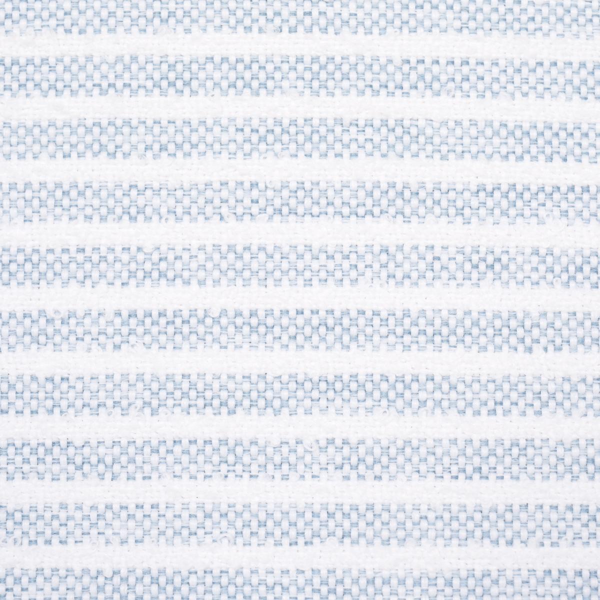 Schumacher Boucl Stripe Indoor/Outdoor Chambray Fabric