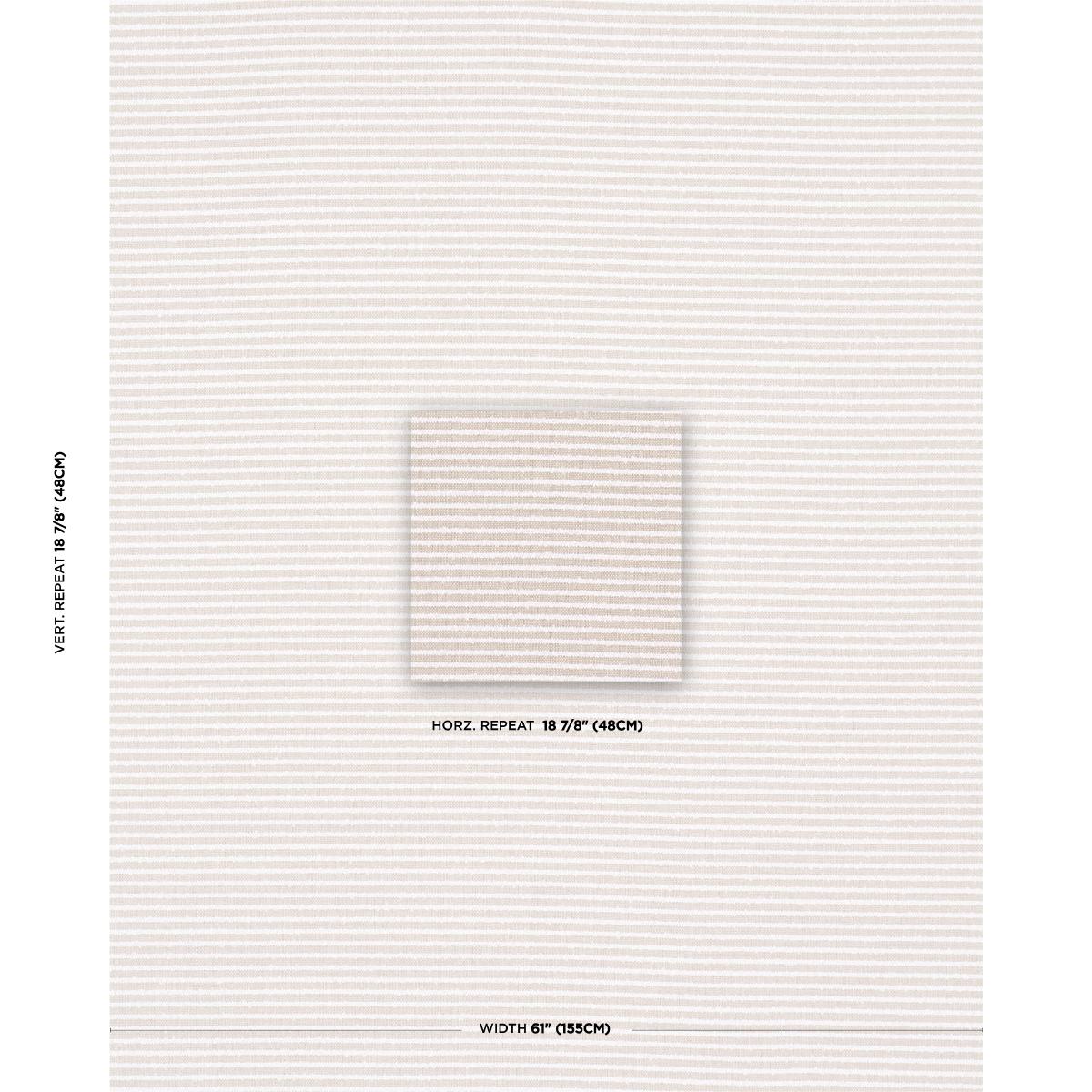 Schumacher Boucl Stripe Indoor/Outdoor Flax Fabric