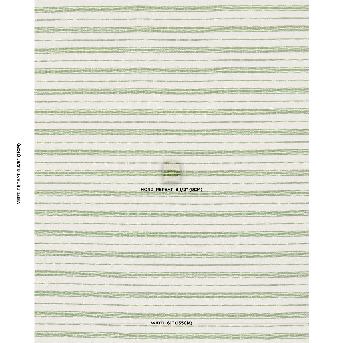 Schumacher Serra Mesa Indoor/Outdoor Stripe Verde Fabric