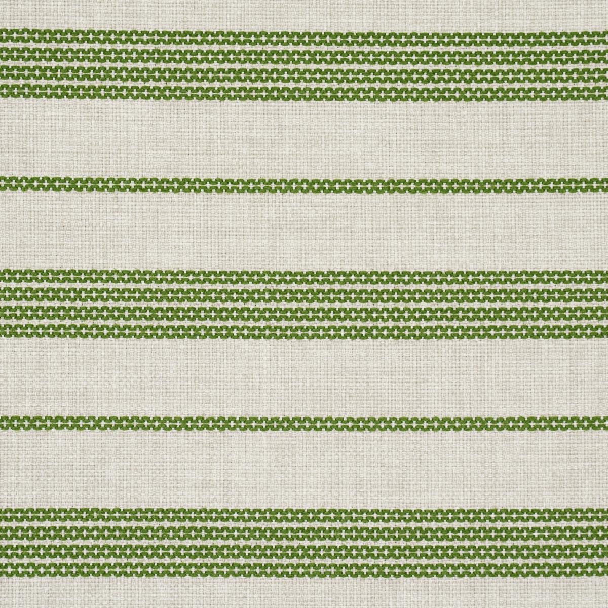 Schumacher Serra Mesa Indoor/Outdoor Stripe Verde Fabric
