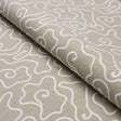 Schumacher Noyo Indoor/Outdoor Embroidery Flax Fabric