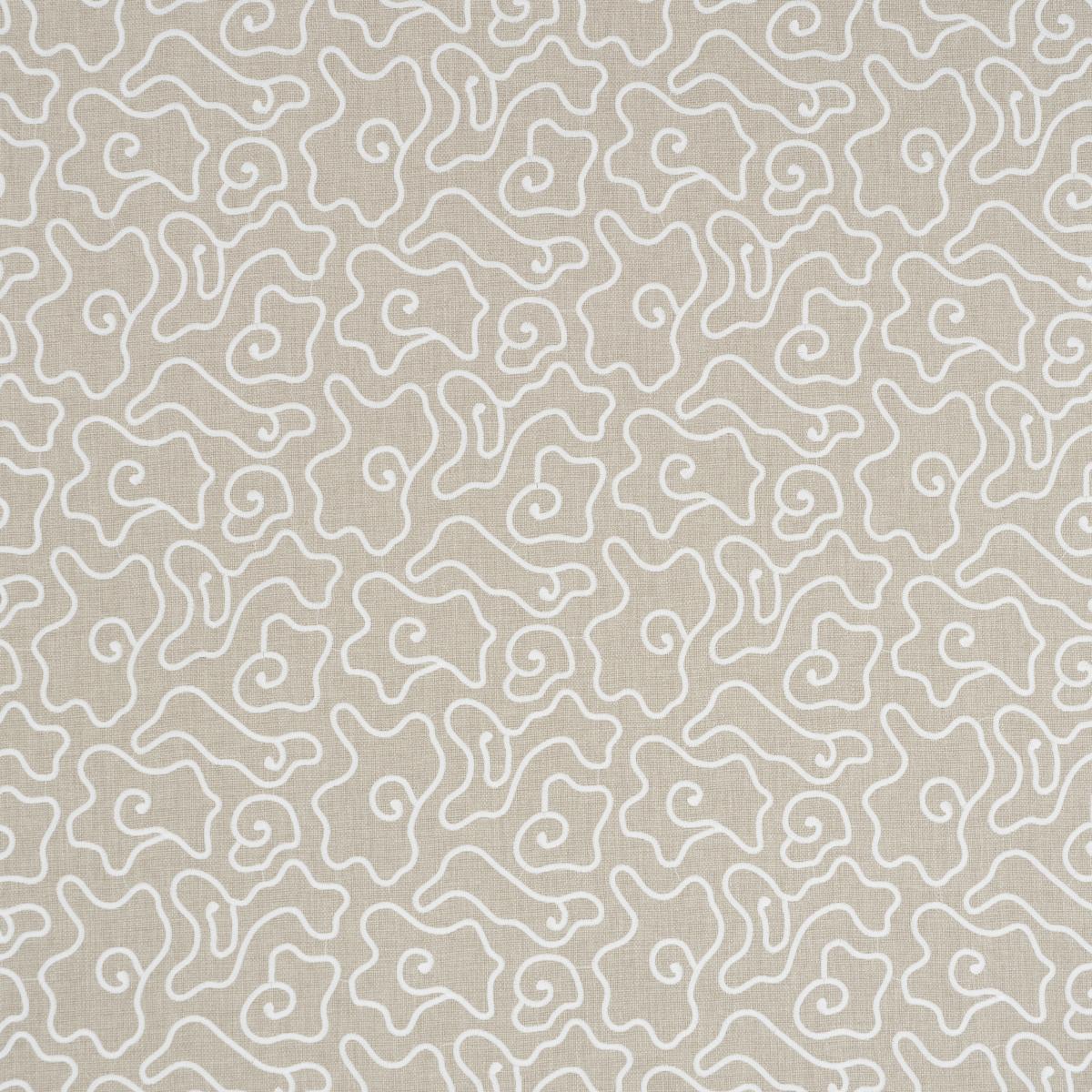 Schumacher Noyo Indoor/Outdoor Embroidery Flax Fabric
