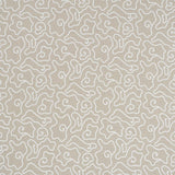 Schumacher Noyo Indoor/Outdoor Embroidery Flax Fabric