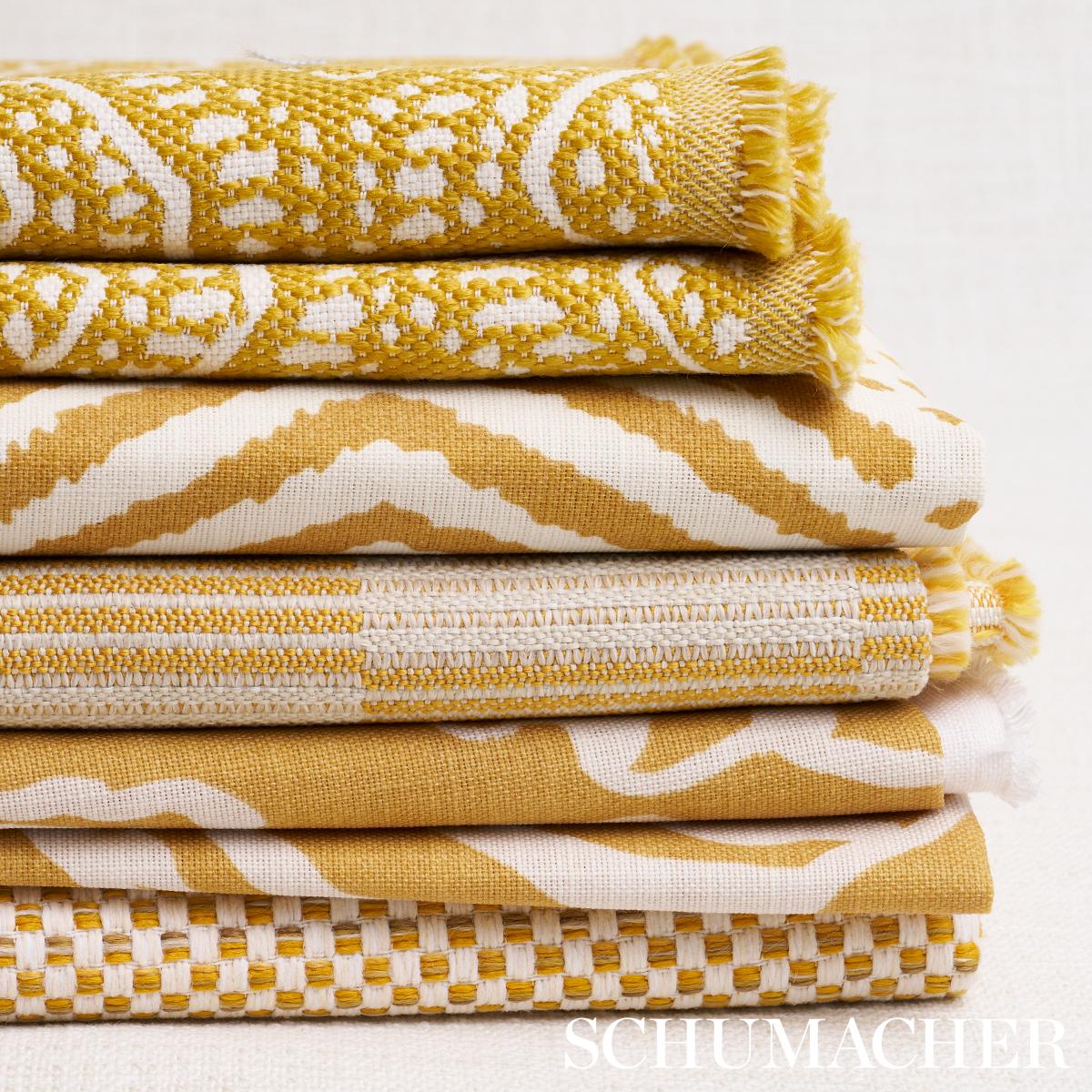 Schumacher Morro Indoor/Outdoor Maize Fabric