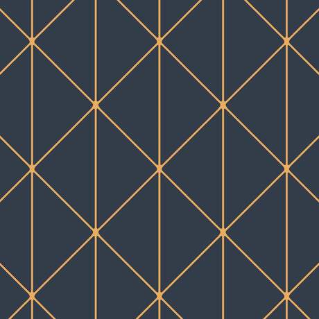 Borastapeter Diamonds Navy And Gold Wallpaper