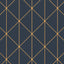 Borastapeter Diamonds Navy And Gold Wallpaper