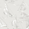 Borastapeter Sailboats Grey Wallpaper