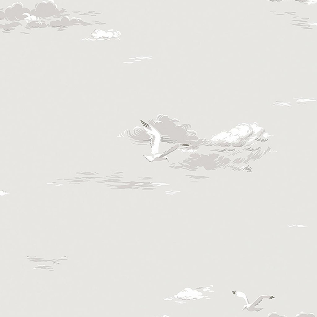 Borastapeter Seagulls Grey Wallpaper