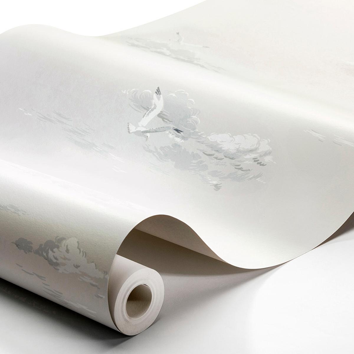 Borastapeter Seagulls Grey Wallpaper