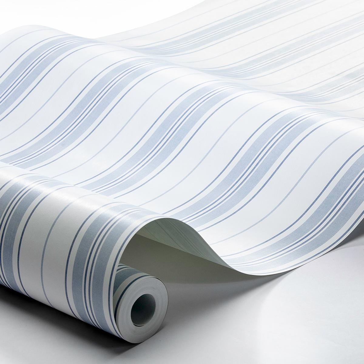 Borastapeter Hamnskr Stripe Blues Wallpaper